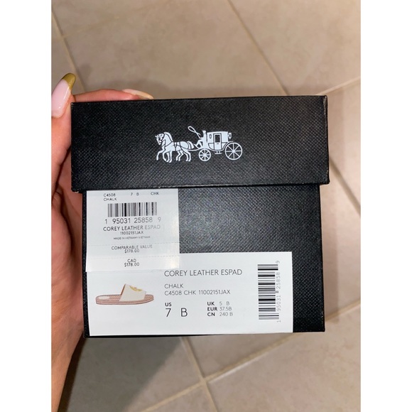 Coach Corey Leather Espadrille Sandals - Picture 3 of 4